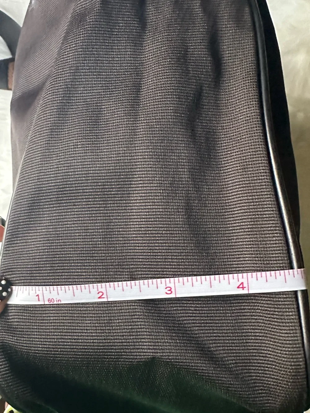 Vintage Fendi Roma 1925 Black Nylon Messenger Crossbody Bag
